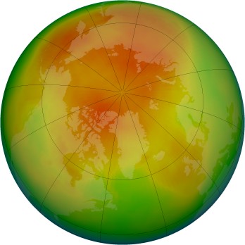 Arctic ozone map for 1983-04